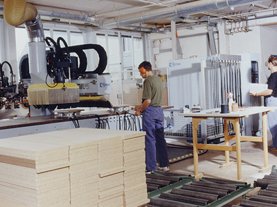 Produktionsanlage der Fraubrunnen AG 1993